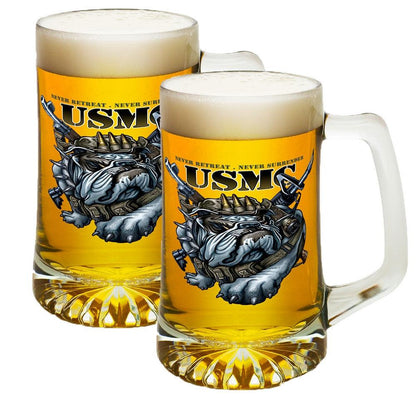 USMC Never Retreat Tankard-Military Republic