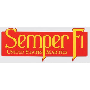 USMC Semper Fi   9.625" Decal/Bumper Stiicker - Military Republic