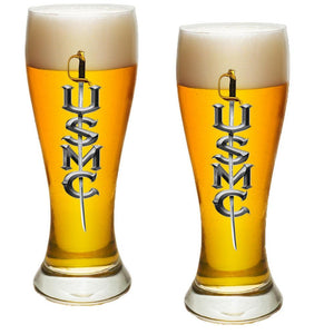 USMC Sword Pilsner Glass Set-Military Republic