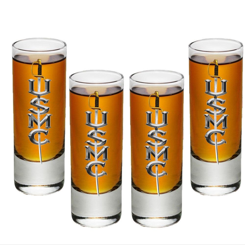 USMC Sword Shot Glasses-Military Republic