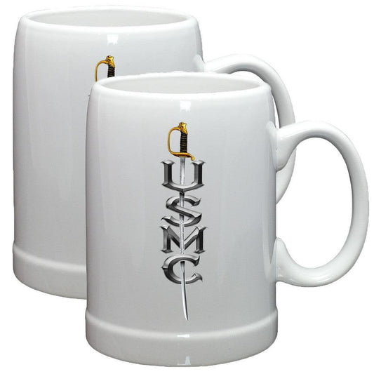 USMC Sword Stoneware Mug Set-Military Republic