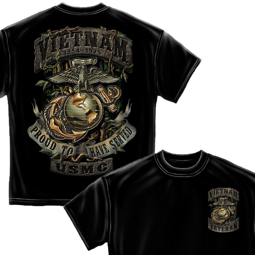 USMC Vietnam Veteran T-Shirt-Military Republic