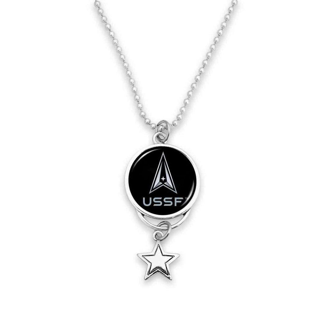 U.S. Space Force® Car Charm- U.S.S.F.® Logo with Star Accent - Military Republic