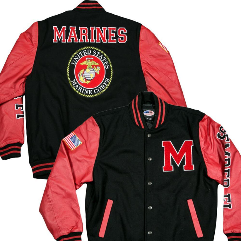 1234 United States Marine Corps Full Metal Jacket United States Marines Corps Varsity Jacket – Military Republic