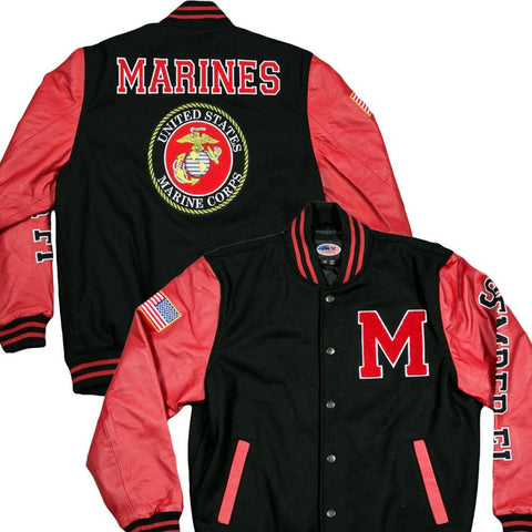 Varsity US Marines Jacket-Military Republic