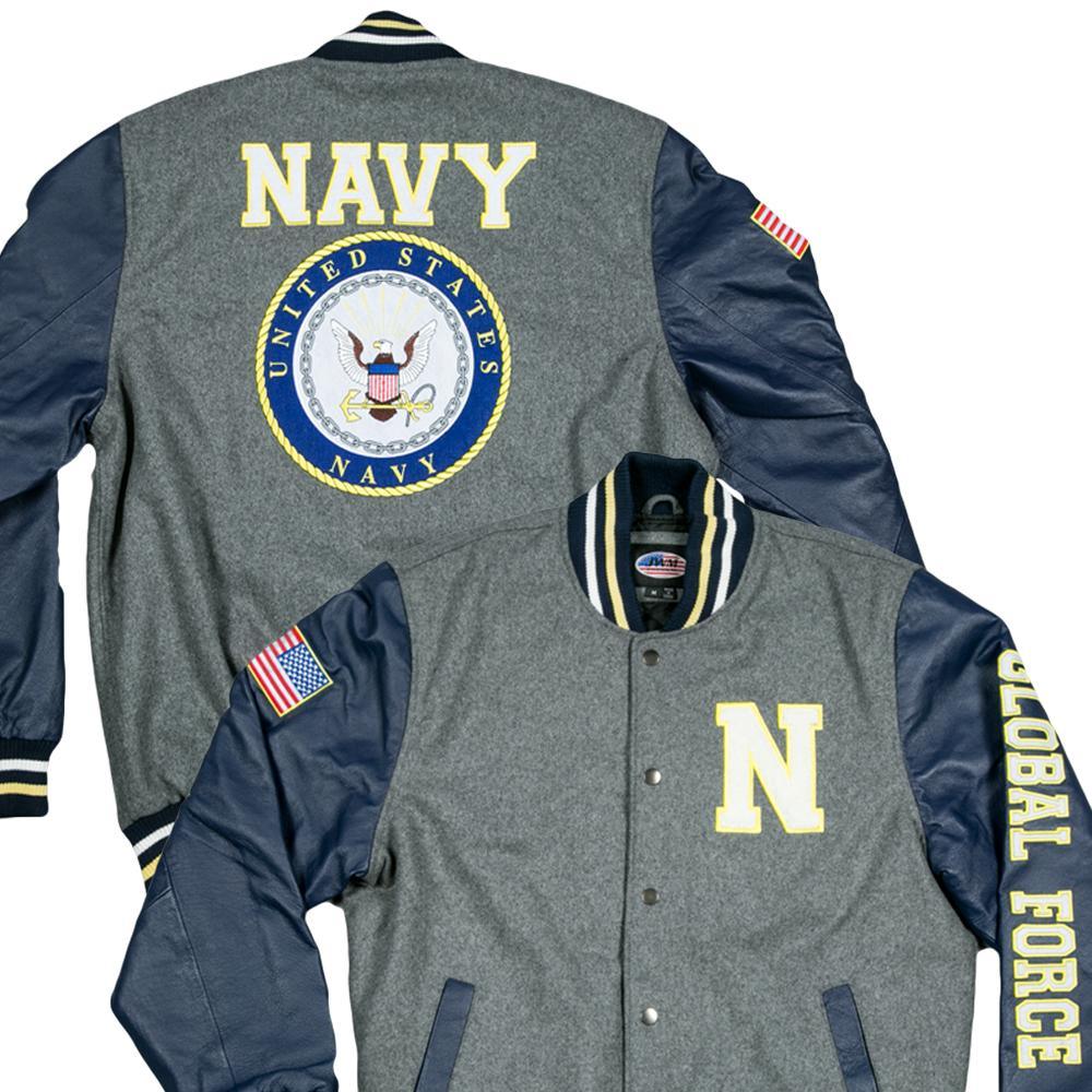 Varsity US NAVY Jacket-Military Republic