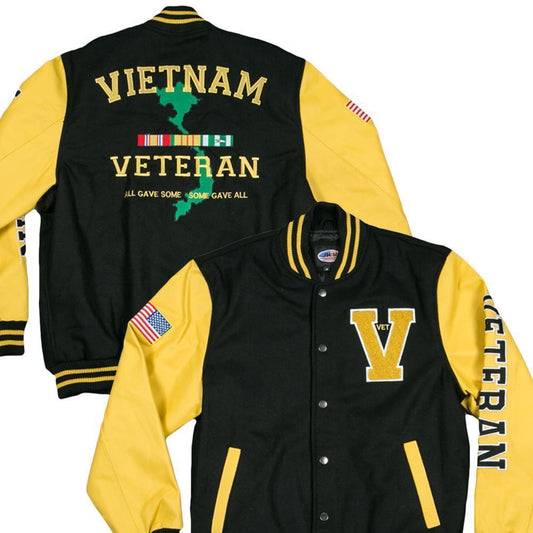 Varsity US VIETNAM Veteran Jacket-Military Republic