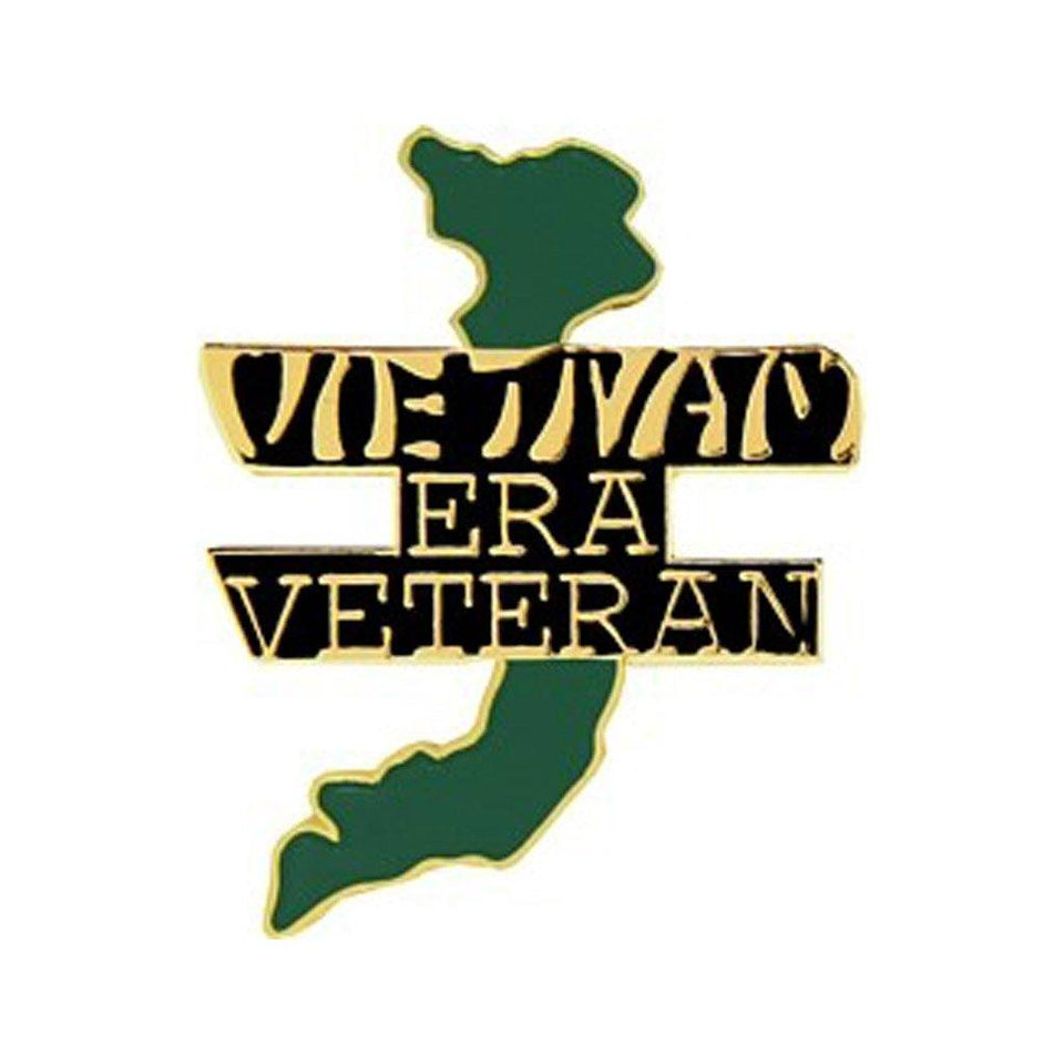 Vietnam Shaped Era Veteran Pin (1 1/4" inch) - Military Republic
