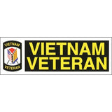 Vietnam Veteran 9 x 3'  Bumper Sticker - Military Republic