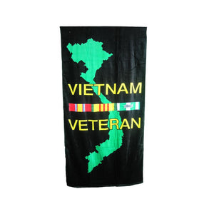 Vietnam Veteran Beach Towel-Military Republic
