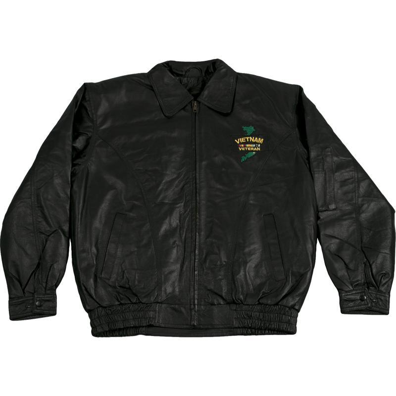 Vietnam Veteran Leather Jacket-Military Republic