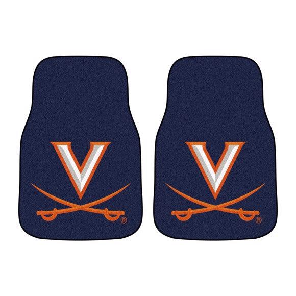 University of Virginia 2Pk Carpet Car Mat Set - Military Republic