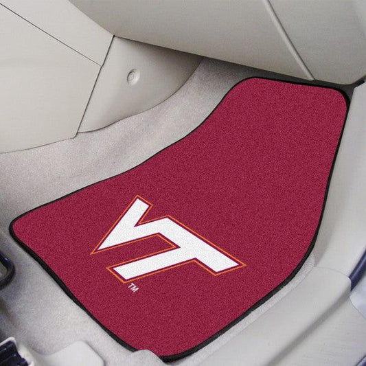 Virginia Tech 2Pk Carpet Car Mat Set - Military Republic