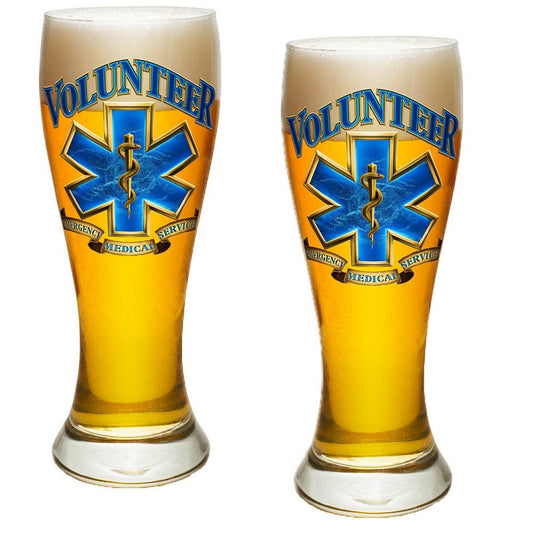 Volunteer EMS Pilsner Glass Set-Military Republic