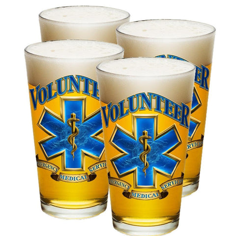 Volunteer EMS Pint Glasses-Military Republic