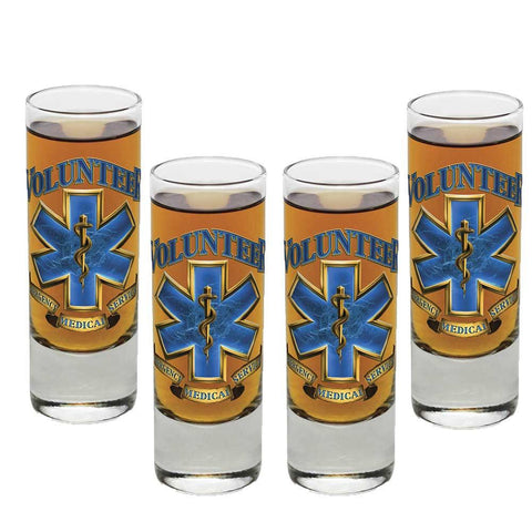 Volunteer EMS Shot Glasses-Military Republic