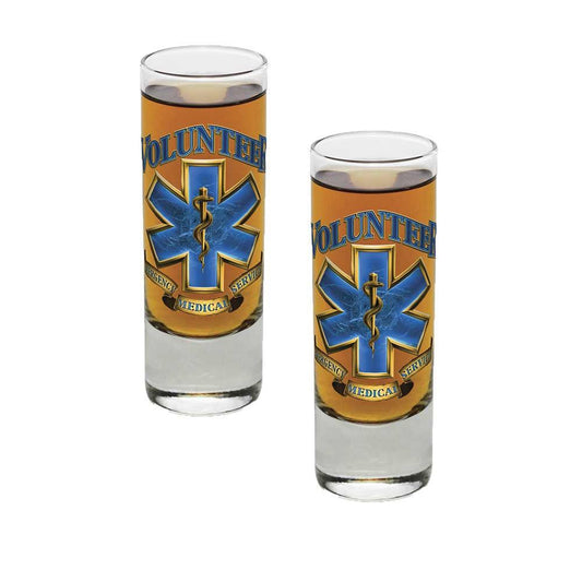 Volunteer EMS Shot Glasses-Military Republic