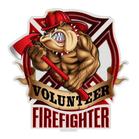 Volunteer Fire Dog Decal-Military Republic