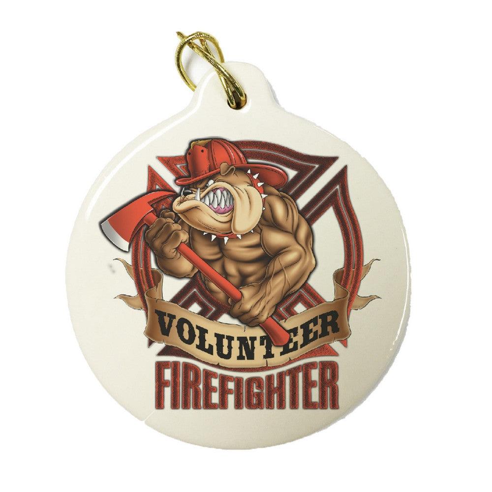 Volunteer Firefighter Christmas Ornament-Military Republic