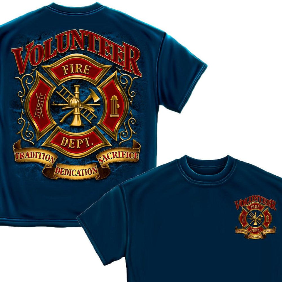 Volunteer Firefighter T-Shirt-Military Republic