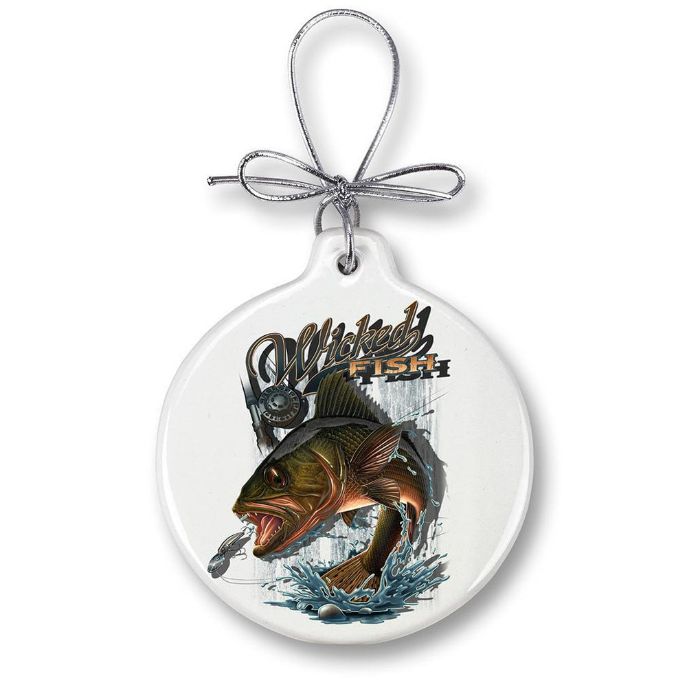 Walleye Fishing Christmas Ornament - Military Republic