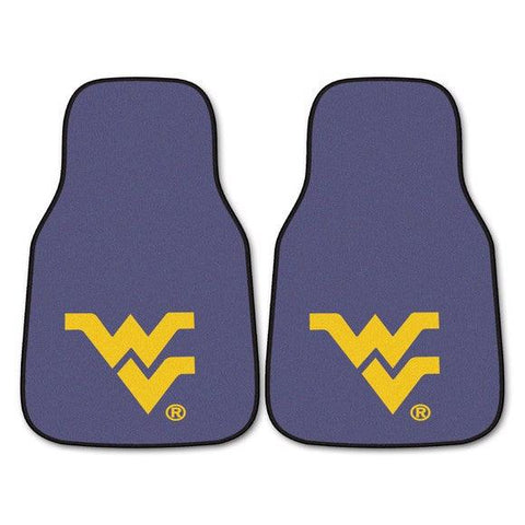 West Virginia University 2Pk Carpet Car Mat Set - Military Republic