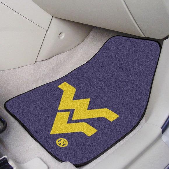West Virginia University 2Pk Carpet Car Mat Set - Military Republic