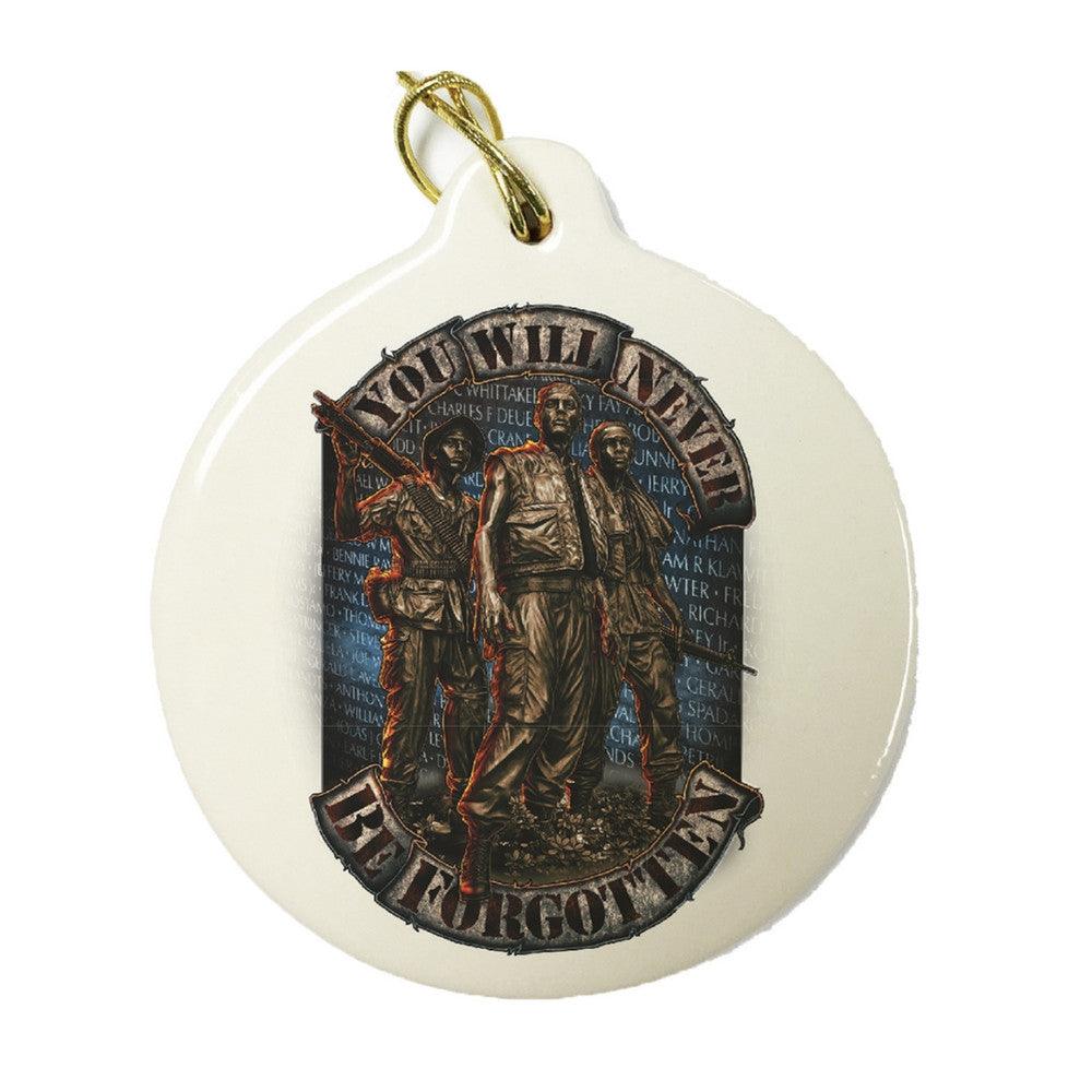 You Will Never Be Forgotten Christmas Ornament-Military Republic