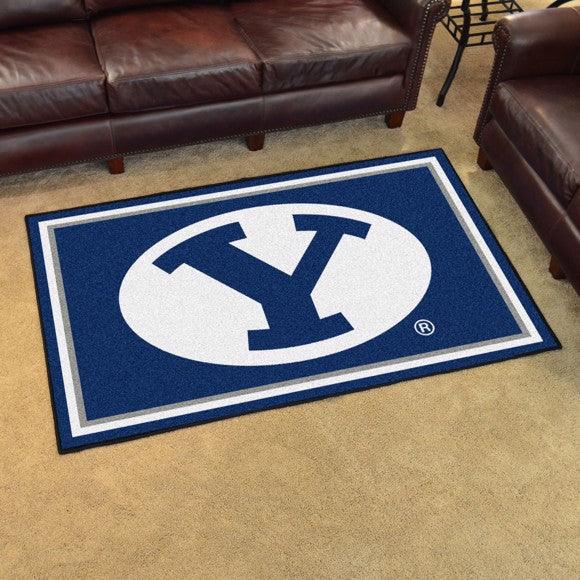 Brigham Young Ultra Plush Area Rug - Military Republic