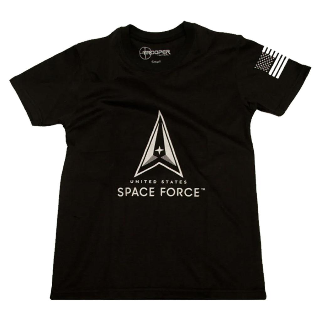 Youth Space Force Black T-shirt - Military Republic